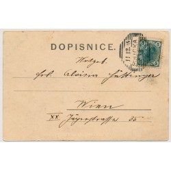 Österreich 1905 Ansichtskarte von POLICKA nach WIEN. Schön! Österreich 1905 Ansichtskarte von POLICKA nach WIEN. Schön!