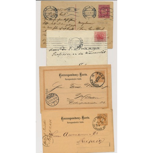 Österreich 188.- 4Stk. Sendungen! Aus PRAG. Interessantes Lot!