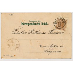 Österreich 1898 2kr auf ANSICHTSKARTE aus HITTISAU (V) Kl:12P! Schön!