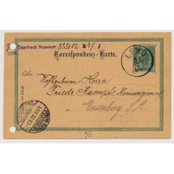 Österreich 1902 5h Karte aus LEND (S) nach EISENBERG.
