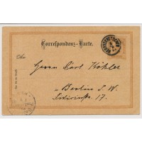 Österreich 1897 2kr Karte aus HERRNSKRETSCHEN (B) Kl:25P! Nach BERLIN. Österreich 1897 2kr Karte aus HERRNSKRETSCHEN (B) Kl:25P! Nach BERLIN.