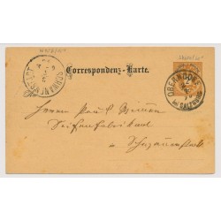 Österreich 1890 2kr Karte, OBERNDORF/bei SALZBURG (S) Kl:20P!