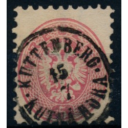 Österreich 1864 5kr, WASSERZEICHEN! KUTTEBERG/KUTNA HORA (B) Mü:12P!