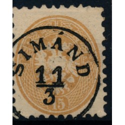 Österreich 1864 15kr, SIMÁND (U) Mü:20P!