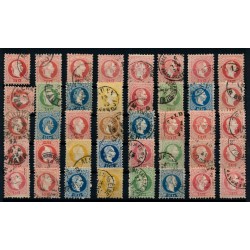 Österreich 1867 40Stk.Marken! Farbvariante! Auch lesbare Stempeln.