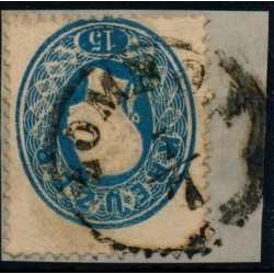 Österreich 1861 15kr, EXTREM VERZÄHNT! ZOMBOR (Ws) Österreich 1861 15kr, EXTREM VERZÄHNT! ZOMBOR (Ws)