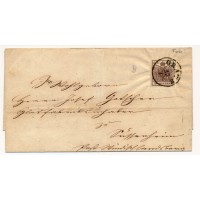 ÖSTERREICH 185. 6kr, FARBTIEF! Faltbrief, GRATZ nach W:LANDSBERG. Schön!