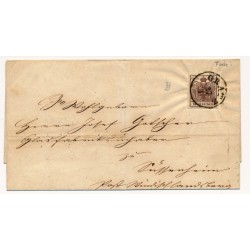 ÖSTERREICH 185. 6kr, FARBTIEF! Faltbrief, GRATZ nach W:LANDSBERG. Schön!