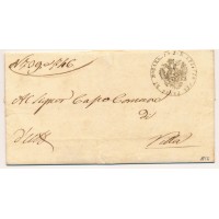 ÖSTERREICH 1856 Brief (Inhalt) nach VILLA. Schön!