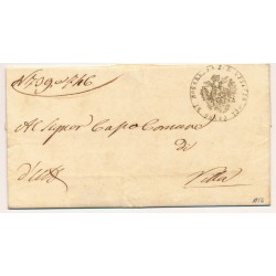 ÖSTERREICH 1856 Brief (Inhalt) nach VILLA. Schön!
