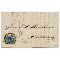 ÖSTERREICH 1853 9kr, RANDDRUCK! RAND:5mm! Brief (Inhalt) WIEN - VILLACH