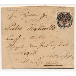 ÖSTERREICH 185. 6kr, ÜBERFÄRBTER DRUCK! Brief (Inhalt) TRIESTE. Schön!