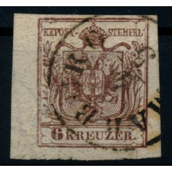 ÖSTERREICH 1850 6kr, RAND:4-4,5mm! Sehr großes WASSERZEICHEN! MARBURG ÖSTERREICH 1850 6kr, RAND:4-4,5mm! Sehr großes WASSERZEICHEN! MARBURG