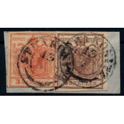 ÖSTERREICH 1850 3+6kr, STRAKONITZ (B) Mü:30P! RISMONDO Signum! ÖSTERREICH 1850 3+6kr, STRAKONITZ (B) Mü:30P! RISMONDO Signum!