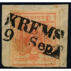 Österreich 1850 3kr, MP, Type III. KREMS (Nö)