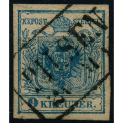 Österreich 1850 9kr, HP, Type III. Noch ungewaschen! PILSEN (B) Mü:45P! Österreich 1850 9kr, HP, Type III. Noch ungewaschen! PILSEN (B) Mü:45P!