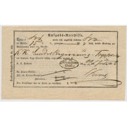 Österreich 1856 Aufgabs-Recepisse mit FREUDENTHAL (Sch) Stempel. Österreich 1856 Aufgabs-Recepisse mit FREUDENTHAL (Sch) Stempel.