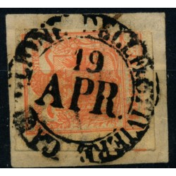 LOMBARDEI-VENETIEN 1850 15C, HP, Type II. CASTIGLIONE DELLE STIVIERE