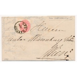 Österreich 1866 5kr, Brief, Innen WARENMUSTER! NEU SANDES (Galizien) Österreich 1866 5kr, Brief, Innen WARENMUSTER! NEU SANDES (Galizien)