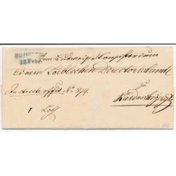 Österreich 1847 Brief mit BLAUSTEMPEL BUDWEIS (B) Schön! Österreich 1847 Brief mit BLAUSTEMPEL BUDWEIS (B) Schön!