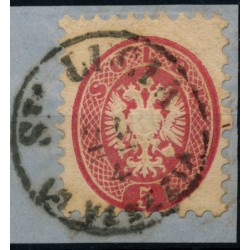 LOMBARDEI-VENETIEN 1864 5sld. STA.LUCIA/IN VENEZIA. Schön!