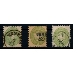 LOMBARDEI-VENETIEN 1864 3Stk.Marke:3sld. Blaugrün, gelbgrün und grün VÖB