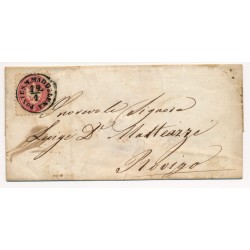 LOMBARDEI-VENETIEN 186. 5sld. Brief, PONTE S.M.MADDALENA nach ROVIGO.