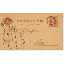 Österreich 1879 2kr, Karte, CORMONS (Kü) nach WIEN. Sehr schön!