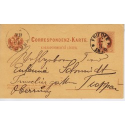 Österreich 1870 2kr Karte, FRIEDEK (Sch) nach TROPPAU. Sehr schön! Österreich 1870 2kr Karte, FRIEDEK (Sch) nach TROPPAU. Sehr schön!