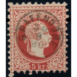 Österreich 1867 5kr, GRAFENDORF (St) Kl:25P! Schön!