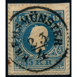 Österreich 1858 15kr, Type II. KREMSMÜNSTER (Oö) Mü:20P! Schön!