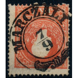 Österreich 1858 5kr, Type II. STARK VERZÄHNT! MARCZALI (U) Mü:12P!