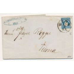 Österreich 1860 15kr, Type II. Brief (Inhalt) WIEN nach VERONA. Schön! Österreich 1860 15kr, Type II. Brief (Inhalt) WIEN nach VERONA. Schön!