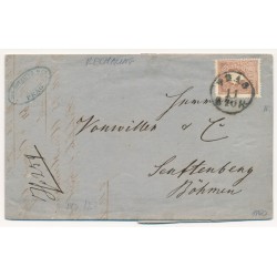 Österreich 1860 10kr, Brief, RECHNUNG! PRAG/B.H. nach SENFTENBERG. Österreich 1860 10kr, Brief, RECHNUNG! PRAG/B.H. nach SENFTENBERG.