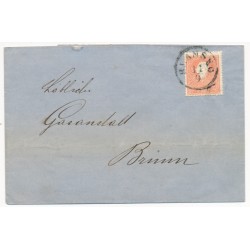 Österreich 18.. 5kr, Type II. Brief, BLANSKO (M) nach BRÜNN. Schön! Österreich 18.. 5kr, Type II. Brief, BLANSKO (M) nach BRÜNN. Schön!