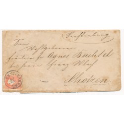 Österreich 18.. 5kr, Briefkuvert, SENFTENBERG (B) Mü:10P! Nach CHOTZEN. Österreich 18.. 5kr, Briefkuvert, SENFTENBERG (B) Mü:10P! Nach CHOTZEN.