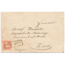 Österreich 18.. 5kr, Brief, POSTAMBULANCE/No 8. Stempel, Mü:64P! - WIEN Österreich 18.. 5kr, Brief, POSTAMBULANCE/No 8. Stempel, Mü:64P! - WIEN