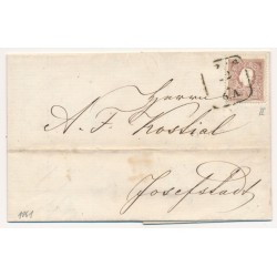 Österreich 1861 10kr, Type II. Brief (Inhalt) PRAG nach JOSEFSTADT. Österreich 1861 10kr, Type II. Brief (Inhalt) PRAG nach JOSEFSTADT.