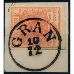 Österreich 1850 3kr, MP, Type III. GRAN (U) Schön und frisch!