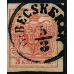 Österreich 1850 3kr, MP, Type III. G:BECSKEREK (Tb) Österreich 1850 3kr, MP, Type III. G:BECSKEREK (Tb)