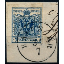 Österreich 1850 9kr, MP, Type III. KAPOSVÁR (U) Schön!