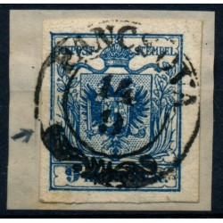 Österreich 1850 9kr, HP, Type III. PLATTENFEHLER! PANCSOVA (Bm)
