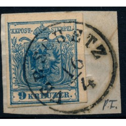 Österreich 1850 9kr, MP, Type III. PLATTENFEHLER! VERSCHETZ (Tb) Schön! Österreich 1850 9kr, MP, Type III. PLATTENFEHLER! VERSCHETZ (Tb) Schön!