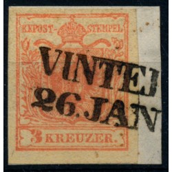 Österreich 1850 3kr, PLATTENFEHLER bei 3! VINTEL (Tirol) Mü:60P! Schön! Österreich 1850 3kr, PLATTENFEHLER bei 3! VINTEL (Tirol) Mü:60P! Schön!