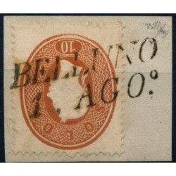 LOMBARDEI-VENETIEN 1861 10sld. BELLUNO. Schön! LOMBARDEI-VENETIEN 1861 10sld. BELLUNO. Schön!