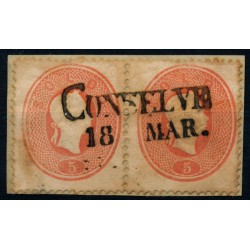 LOMBARDEI-VENETIEN 1861 2*5sld. PAAR! CONSELVE. Schön! LOMBARDEI-VENETIEN 1861 2*5sld. PAAR! CONSELVE. Schön!