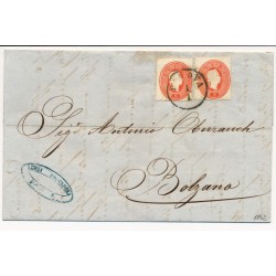 LOMBARDEI-VENETIEN 1862 2*5sld. Brief, PADOVA nach BOLZANO. DATUM:1/1!
