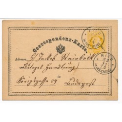 Österreich 1874 2kr, Karte, RIED/im INNKREISE (Oö) Kl:10P! Schön!