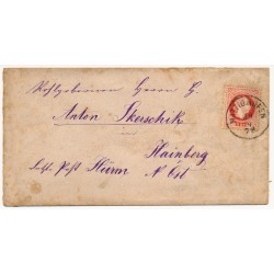 ÖSTERREICH 1878 5kr, Briefkuvert, MATTIGHOFEN (Oö) nach HAINBERG.