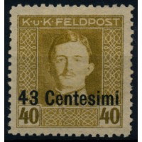 FELDPOST ITALIEN 1918 12B Lz 11 1/2, ungebraucht * FELDPOST ITALIEN 1918 12B Lz 11 1/2, ungebraucht *